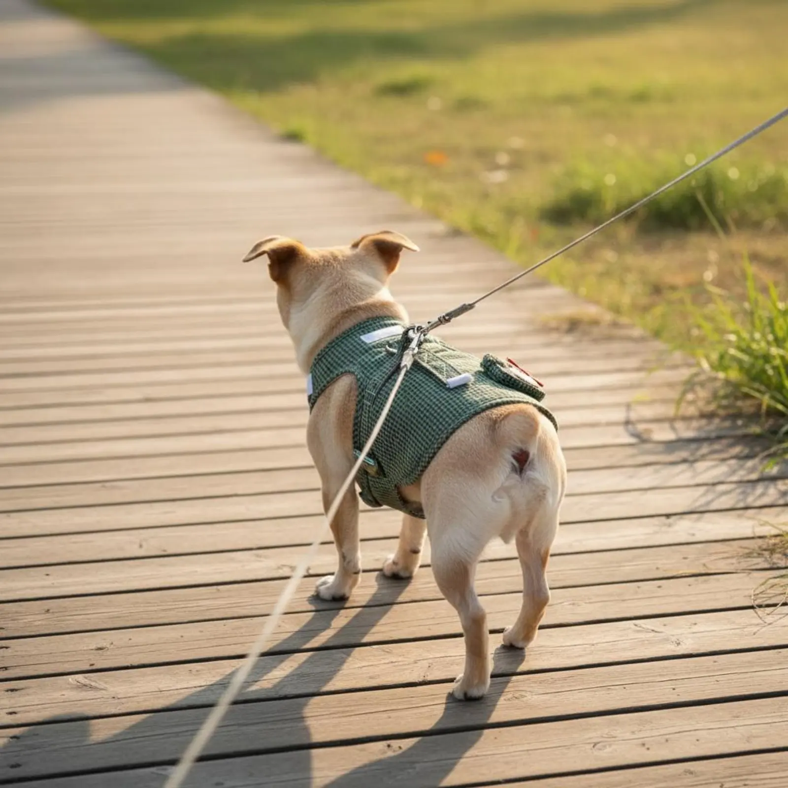 Dog Harness Leash Set Soft Padded Small Dog Vest Leash Vest Harness Adjustable Fit Pet Gear Easy to Put on for Walking, Outdoor