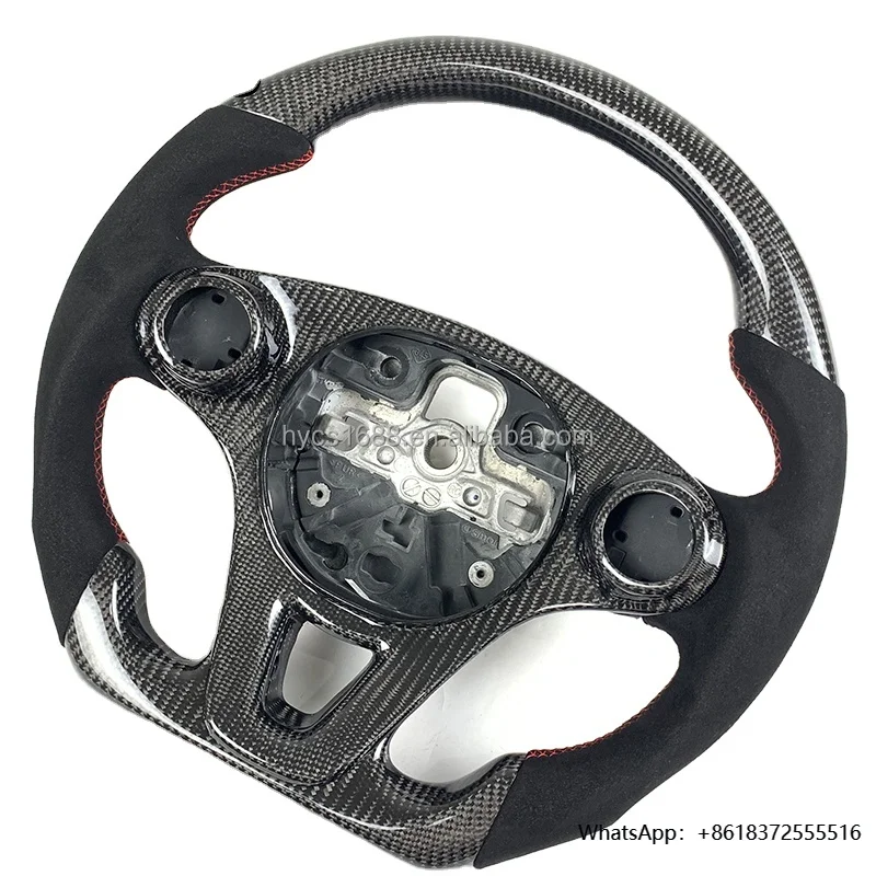 

daCustom Car Interior Accessories Carbon Fiber Steering Wheel for Mercedes Benz Smart FORTWO Coupe Fortwo Cabriolet Models