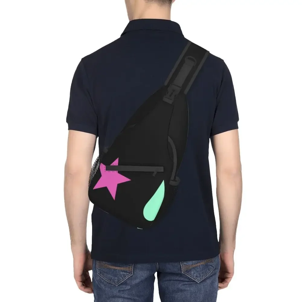 Star And Tear Anime Sling Bags for Men Cool Hunter x Hunter Hisoka Shoulder Crossbody Chest Backpack Travel Hiking Daypack