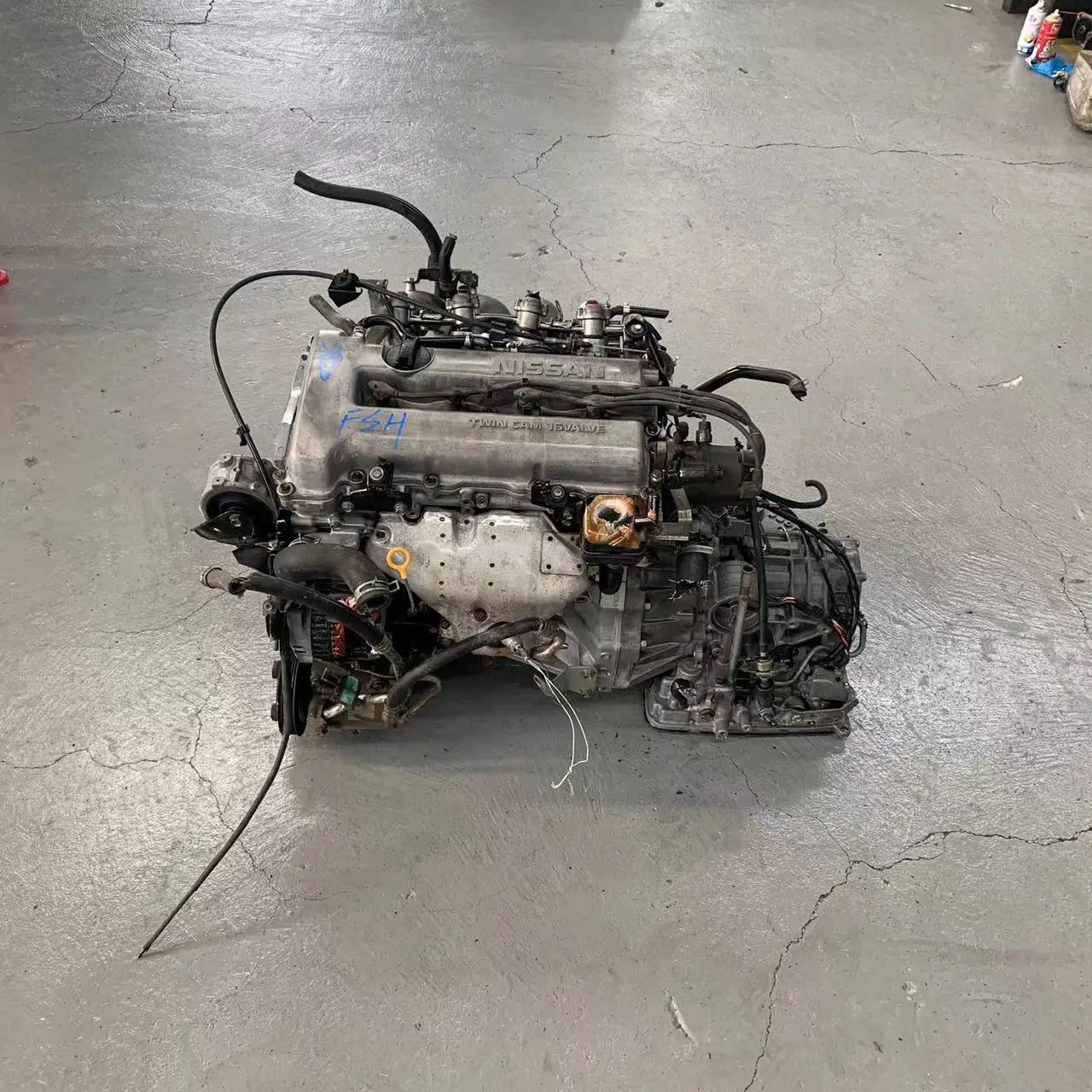 ForNis San 4 Cylinder Used Gasoline Engine SR20 Second-hand Engine Gearbox