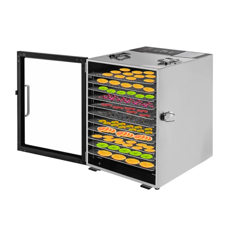 

Commercial Food Dehydrator 800w Stainless Steel 12 Trays Electric Fruit Vegetable Seafood Meat Dryer Machine