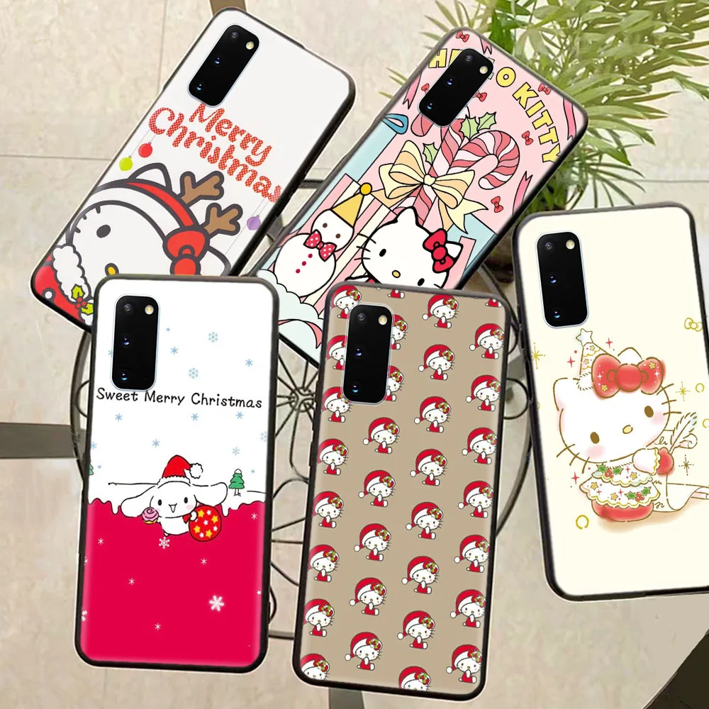 C-5 Рождественский черный корпус hello kitty для Realme C30 C15 C25S C21Y C11 C2 C21 C25 C20A C3 C33 C17 C12 8i C20 C25Y