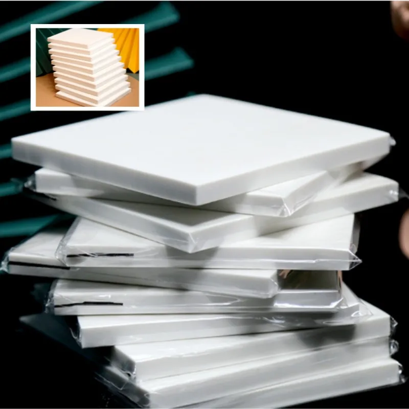 10 * 10 * 0.8cm White Brick Square Brick Rubber Seal Special Art Labor Technology Class Manual Print Stamp DIY Material