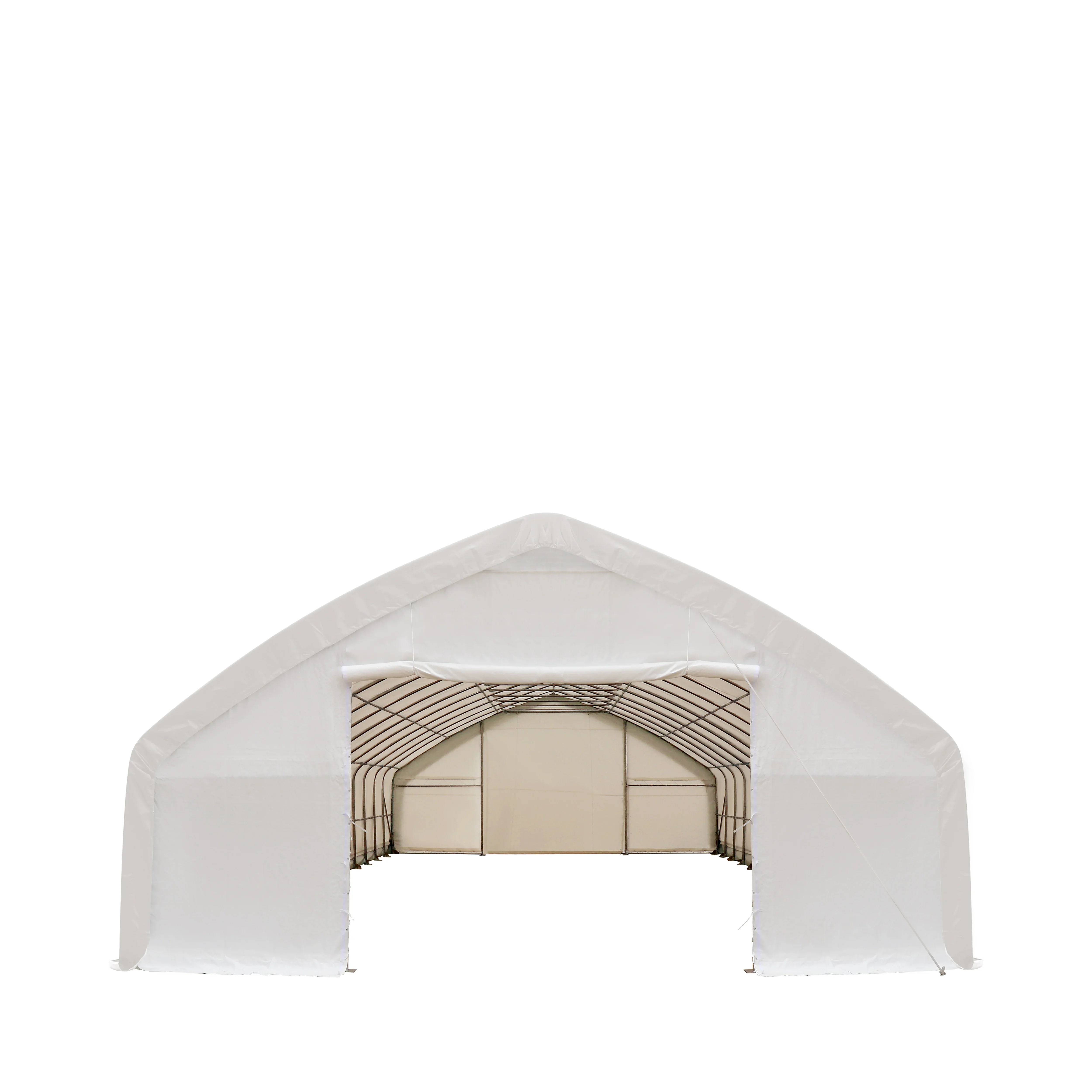 Factory Direct Single Truss Container Sun Shade Shelter Waterproof Simple Metal Frame Car Parking Storage Shelter for Outdoor
