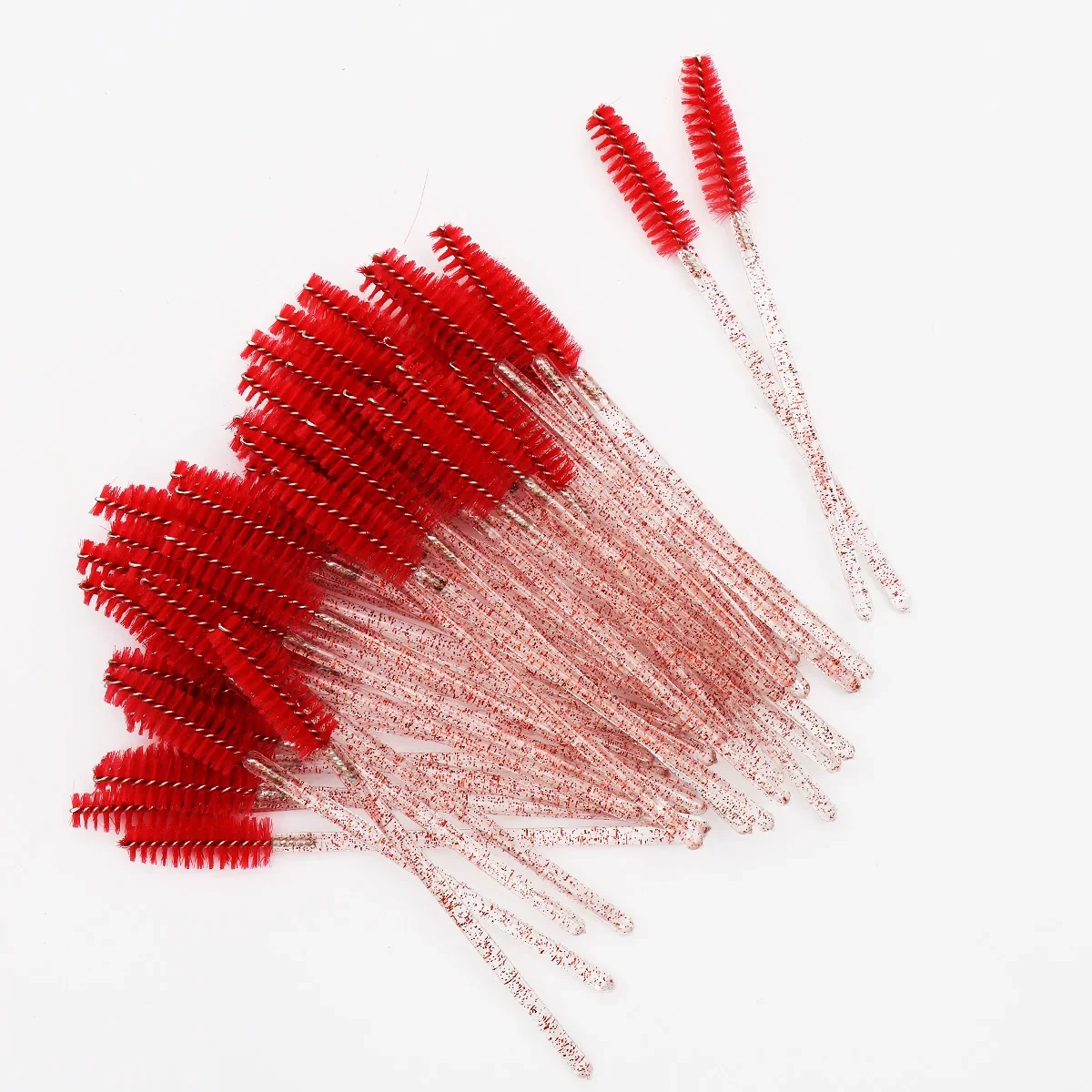 50 Stuks Kristal Wimpers Borstel Kam Wegwerp Wimpers Extension Mascara Wands Make-up Professionele Make-up Beauty Tool