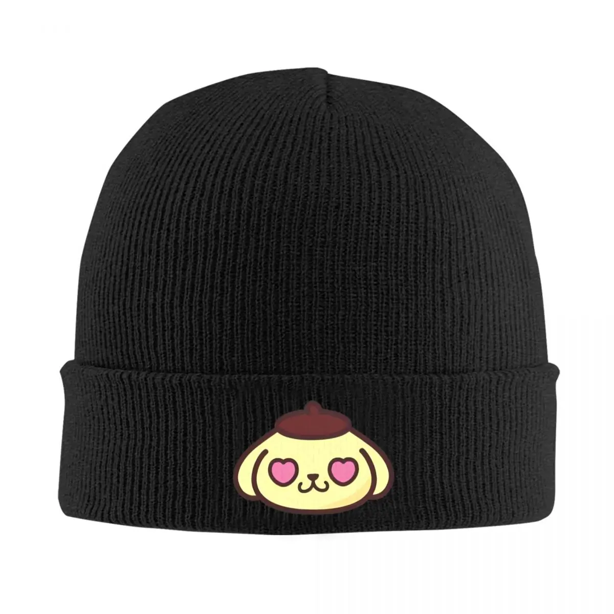 Pompompurin Cute Cartoon Knitted Hat Beanie Winter Hat Warm Acrylic Hip-hop Japanese Kawaii Anime Cap Men Women Birthday Gift