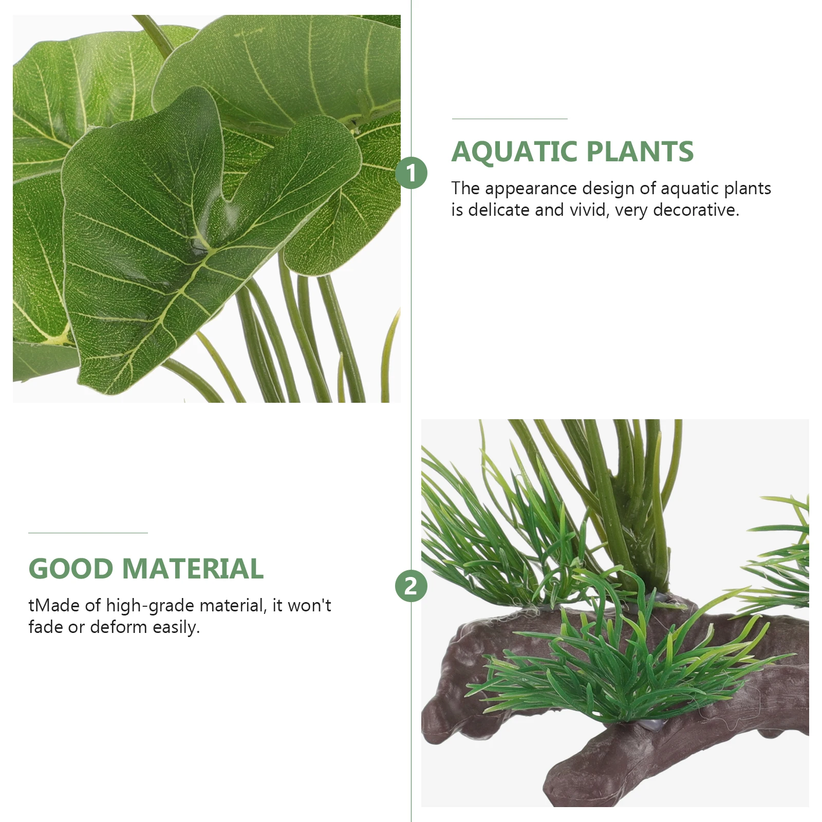 

Artificial Aquarium Plants Fake Green Water Grass for Fish Tank Decorations Small Plastic Betta Fish Tank Accessories
