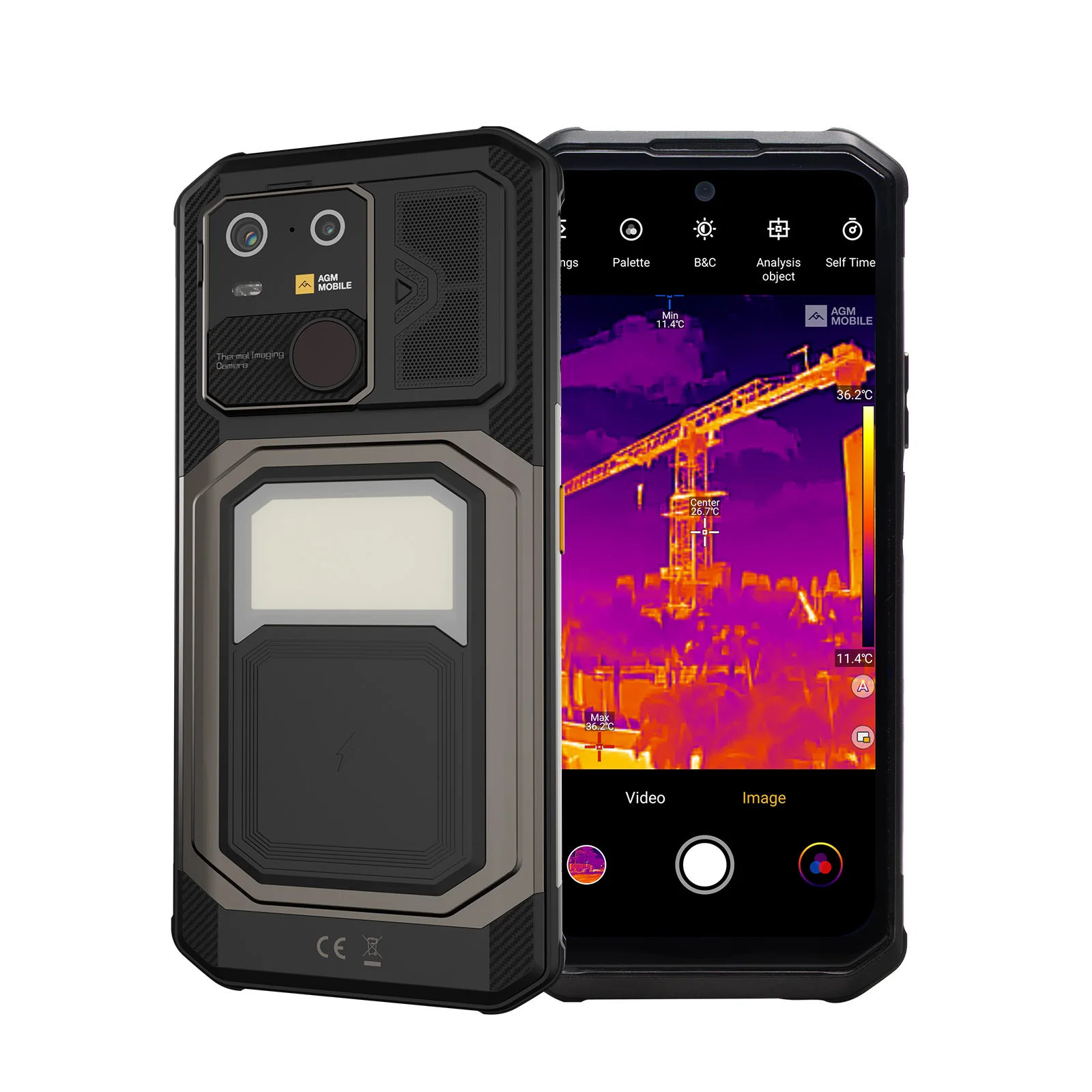 AGM G3 PRO 5G Rugged Phone 512GB ROM +24(12+12)GB RAM Thermal Imaging Camera Smartphone Android15 Fast Charge Wireless Charging