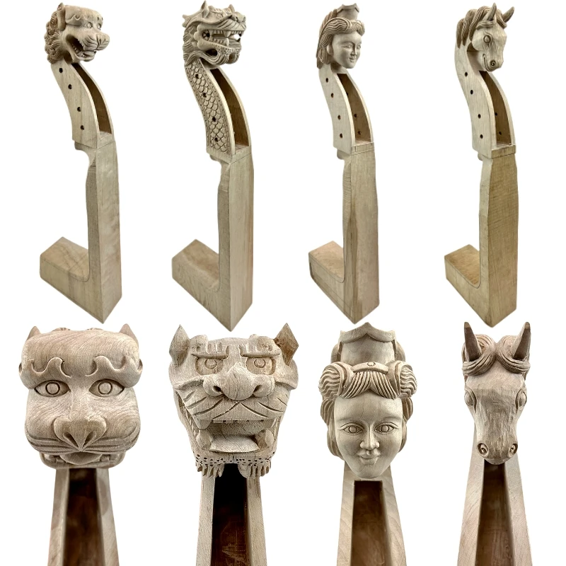 Master Level Hand-Carved 4/4 Cello head neck 4 String,Imported maple carving old man/horse/dragon/woman head,violin parts