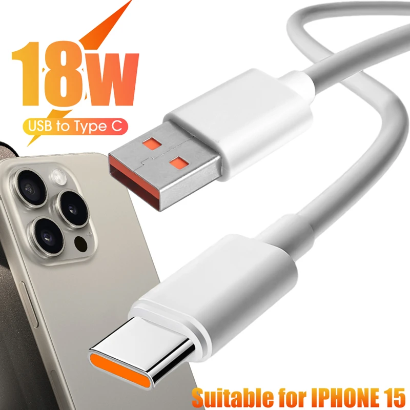 18W Fast Charge Cable For Apple iPhone 15 Pro Max USB C to Type C Charger Cable For iPhone15 Plus Phone Accessories Data Wire