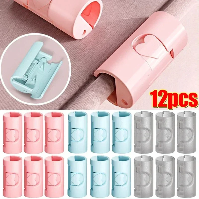 12Pcs Bed Sheet Holder Clips - Strong Duvet Clothespins, Mattress Fixing Device for Home Organization