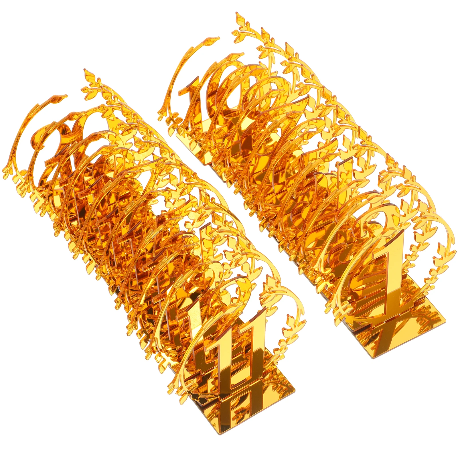 

20 Pcs Table Number Plate Numbers for Cafe Wedding Sign Reserved Signs Decoration