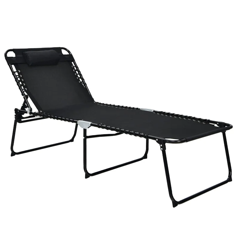 Custom Wholesale 22 Tube Folding Camping Chair Modern Stainless Steel Portable Nap Camping Outdoor Furniture