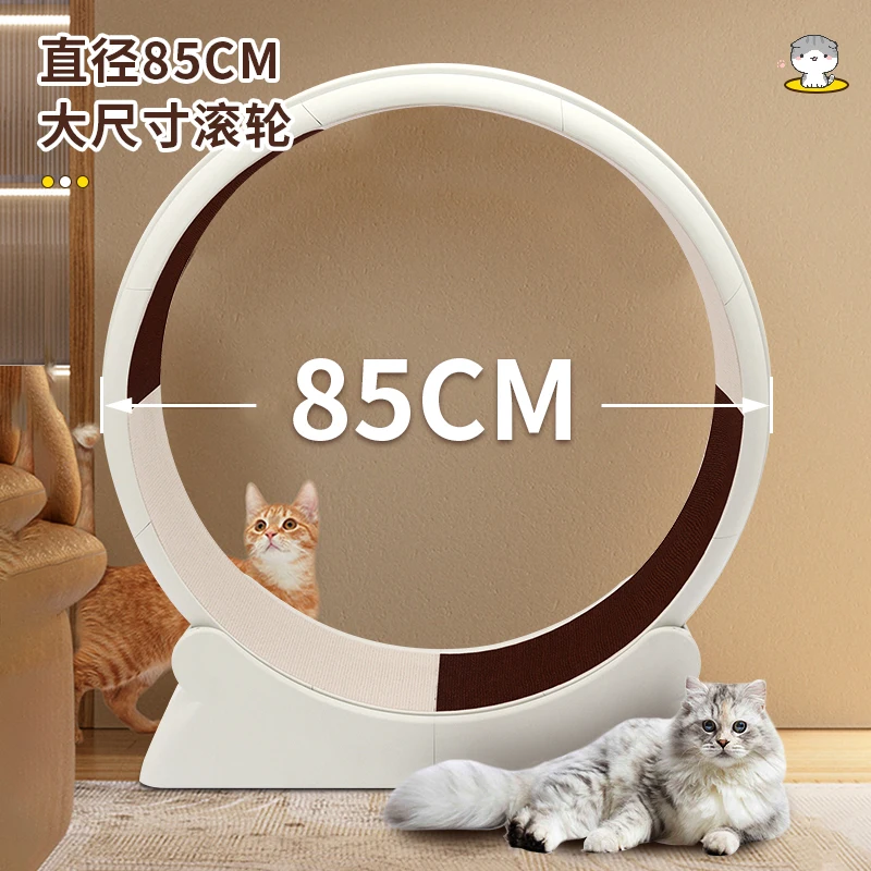 Treadmill Kucing Roller Diam Ramah Lingkungan Plastik Hewan Peliharaan Treadmill Kucing dan Anjing Olahraga Kebugaran Anti-cubit Jalur Lebar