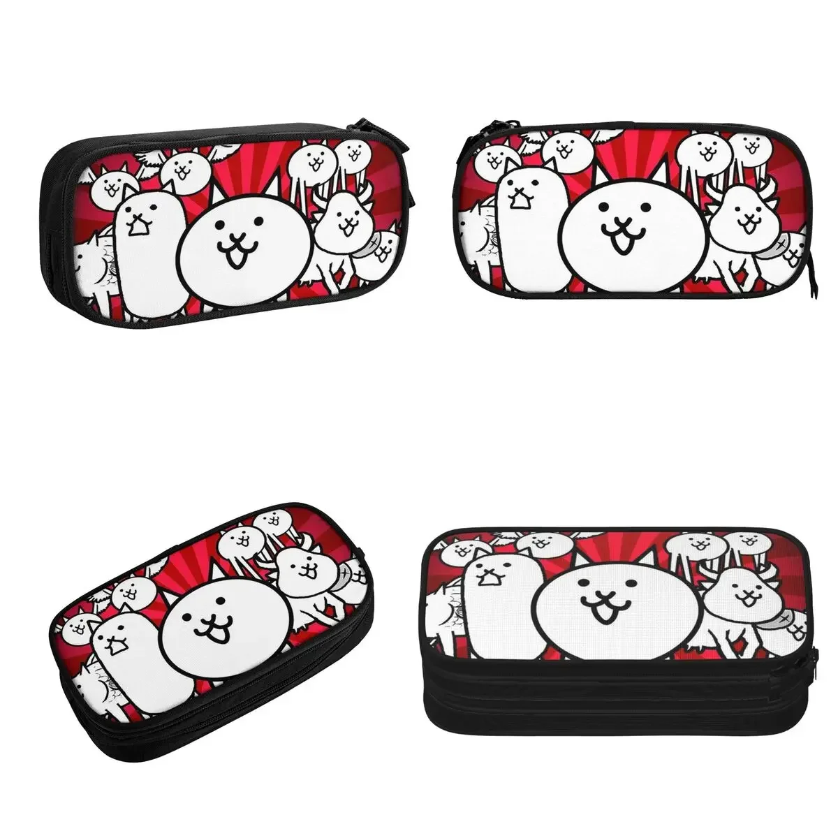 Nyanko Great War Battle Cats Pencil Cases Big Capacity Pen Bags Pen Box Pencil Pouch For Boys Girls Students Stationery School