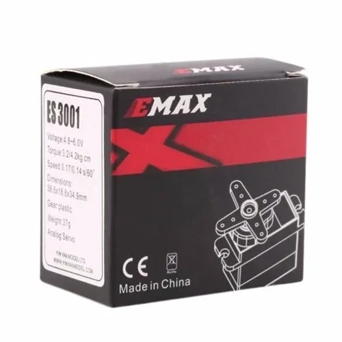 1/4pcs EMAX ES3001 37g ES3005 42g simulation server Standard Servo For RC Helicopter Boat Airplane Fiexd wing