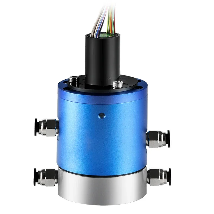 Gas and electric signal combination slip ring 2-24 gas 6-56 line electrical signal gas and electric signal integrated slip ring