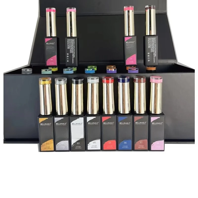 24 Colors Gel Brush Nail Art Liner Kit Oem Base Color Liner Gel Set Customize Logo Gel Liner Paint