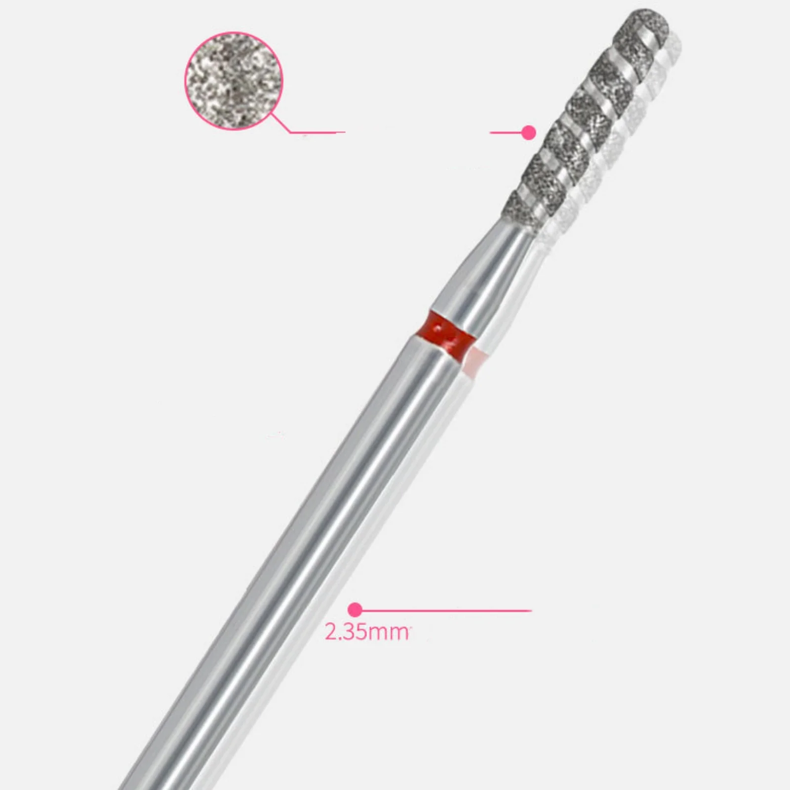 ชุดหัวขัดเล็บ 6 ชิ้น/กล่อง สำหรับขจัดหนังกำพร้า สไตล์รัสเซีย หัวเจียร์สำหรับทำเล็บแบบพกพา ความแข็งสูง