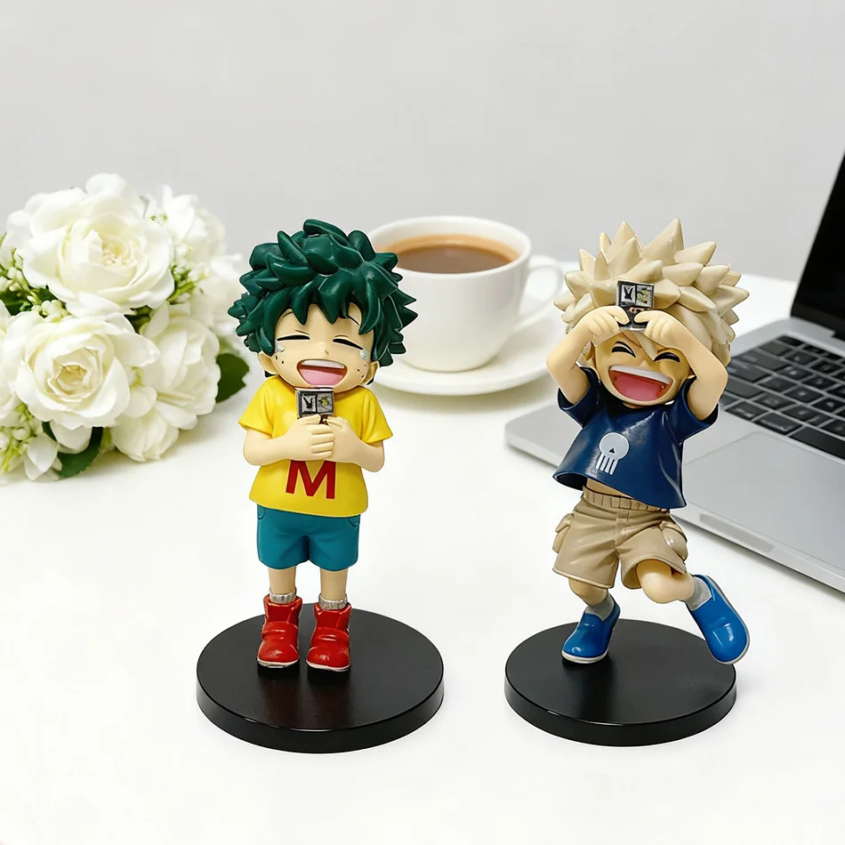Em estoque 2 peças figuras de ação de anime em pé pvc modelo colecionável brinquedos crianças brinquedos de aniversário decorativos presentes de natal para fãs