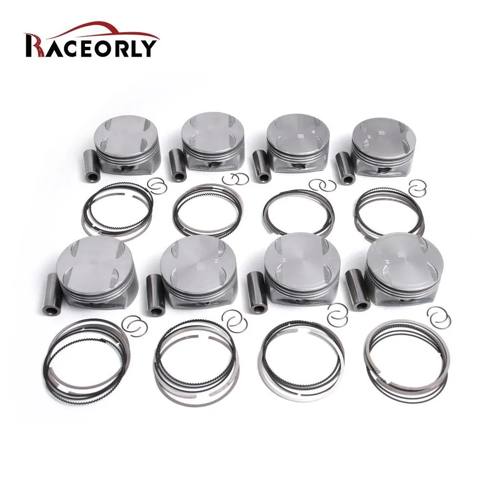 RACEORLY Pistons Rings STD For Mercedes Benz GL450 S450 W221 X164 M273 4.7L