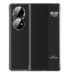 Smart View Case For Huawei P50 Pro 6.6inch Auto Sleep Wake Up Phone Flip Cover Carrying Phone Cases For Huawei P50 Pro Fundas