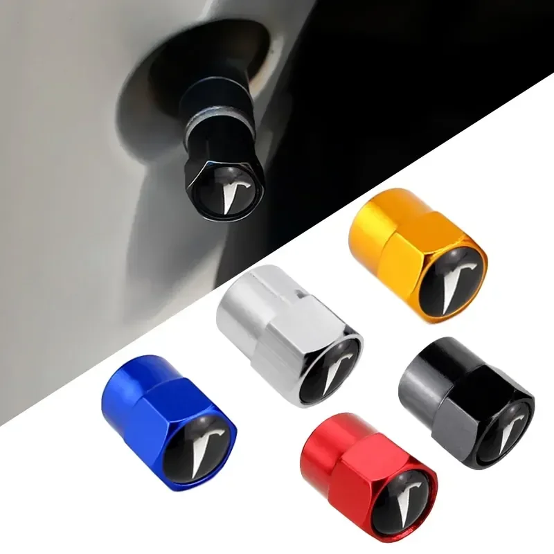 

Alloy Car Tire Valve Stems Caps for Tesla Model 3 Y S X Roadster P75D P85D P90D P100D Exterior Accessories