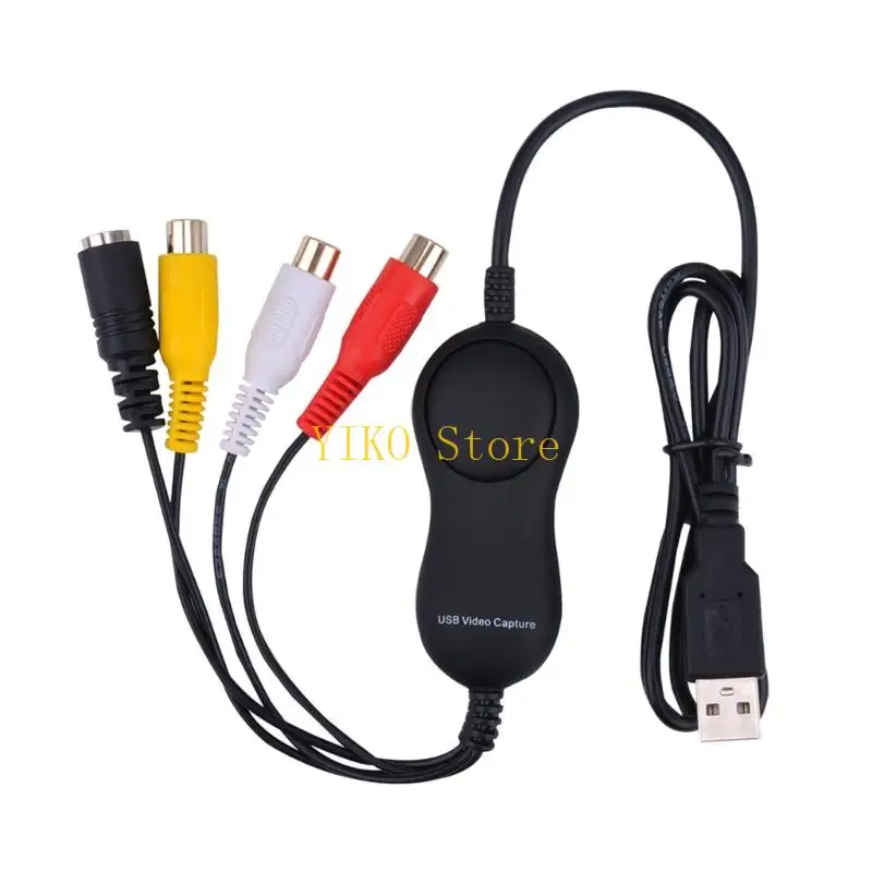 

K32C Driverless USB2.0 Video Digitizer Card 480p Analogs Video From Cameras Compatible for QuickTime On Devices