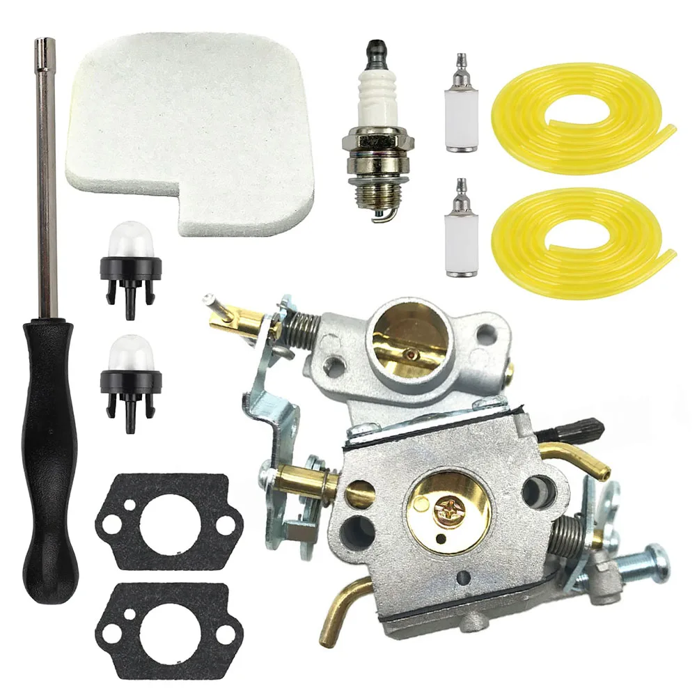 C1M W26 Carburetor Designed for Poulan PR4218 and PP4218A Chainsaws to Improve Throttle Transition and Load Handling