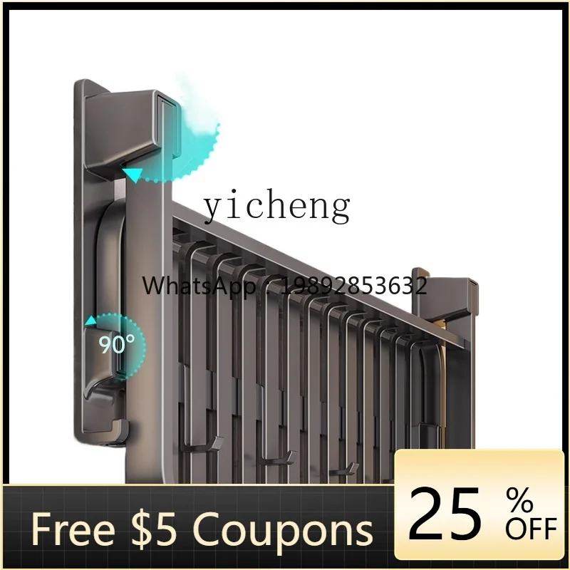 

FF Towel Rack Toilet Shelf No Punching Bathroom Integrated Pendant Toilet Space Aluminum Towel Rack