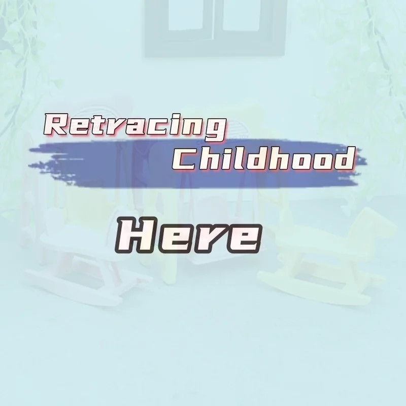 Conjunto de Miniatura de Cavalo de Balanço em Cores Macaron para Casa de Bonecas, Brinquedos de Faz de Conta para Meninas, Acessórios DIY