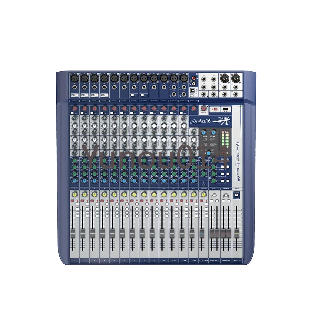 Signature 16 Analog 16 Channel Mixer with Onboard Lexicon Effects for Stage Performance