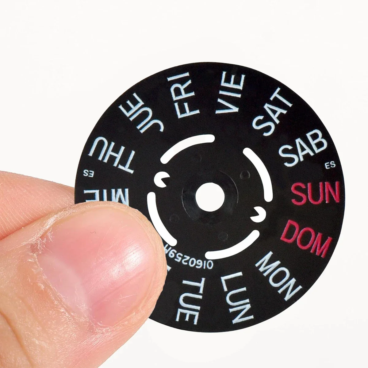 Black/White Date Week Wheel NH35 NH36 Movement Arabic Movement Dial Fits NH35 NH36 Automatic Movement Crown at 3.0 or 3.8 oclock