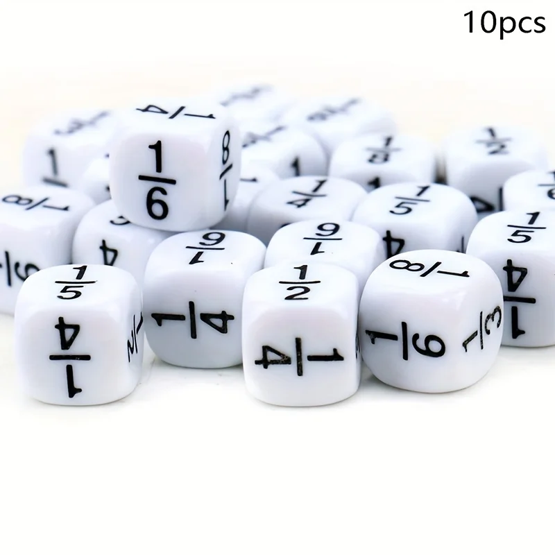 10 PCS Die Teaching Round Character Sub-Arithmetic Mathematics school supplies accessories