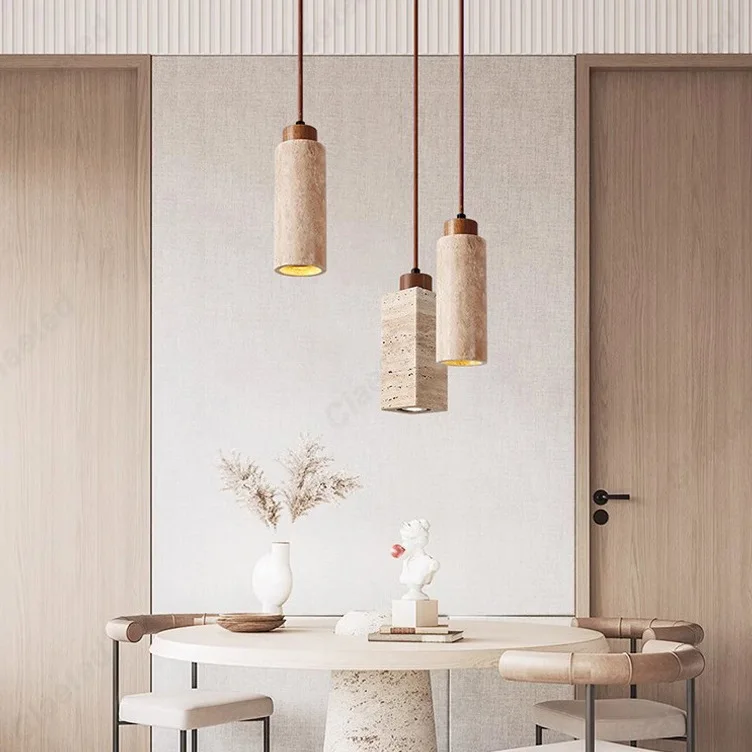 

Creative and Simple New LED Yellow Cave Stone Chandelier Restaurant Living Room Bar Bedroom Bedside Atmosphere Lighting Lamps