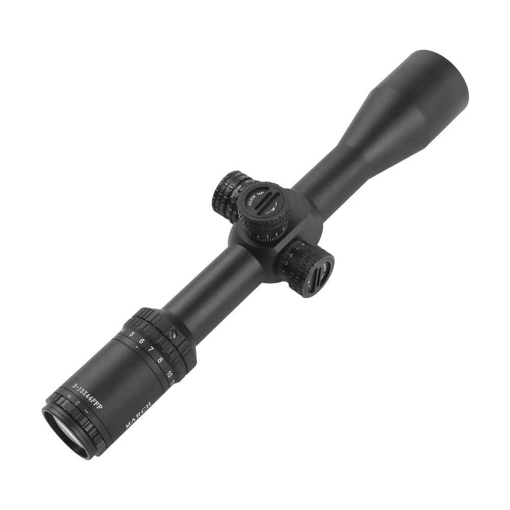 Imagem -03 - March sk 3x15x44 Ffp Luneta Ffp Tactical Riflescope Spotting Scope para Pcp Rifle Hunting Airgun e Airsoft Visão Óptica 315x44 hd