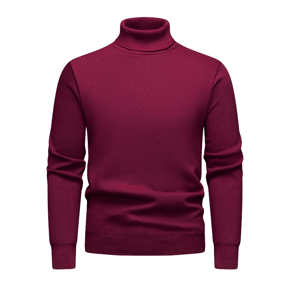 COODRONY Brand Men's Sweaters A&W Thick Warm Turtleneck Sweater With Liner Solid Color Soft Pullover Men Clothing XXS - XL 5087