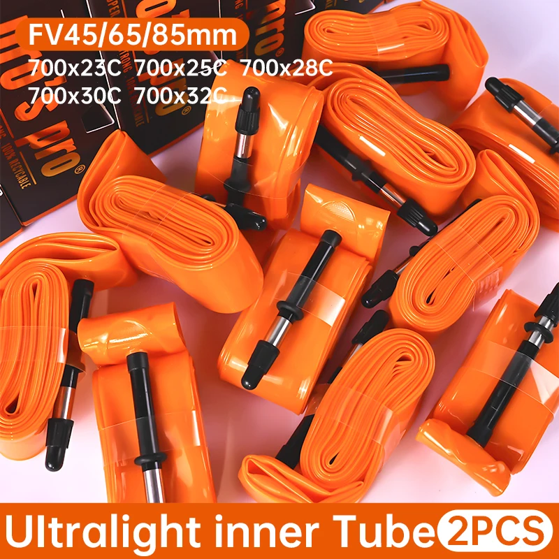 TPU Material Ultralight Bike Inner Tube 700CX23C-32C Puncture-Resistant Road Bicycle Inner Tire FV45/65/85mm Length French Valve