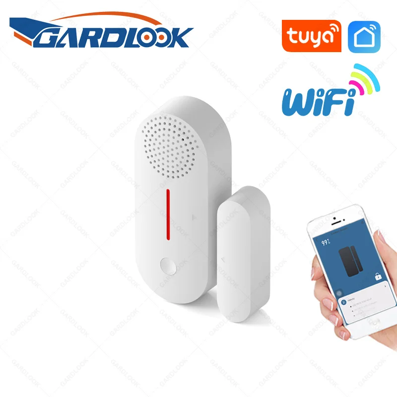 Tuya Wifi Deur Sensor Smart Home Alarm Geluid Alarm Of Mute Modus Timing Alert Instelling Remote Real-Time Controle smart Leven App