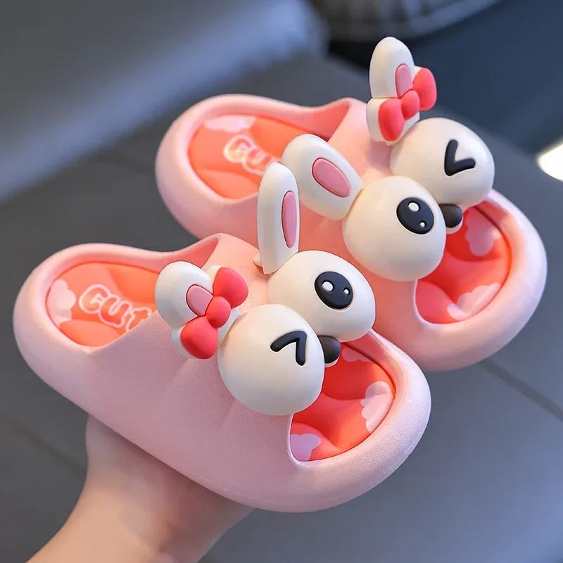 Children\'s Sandals Slippers Summer Girls Non-slip Soft Bottom Room Baby Slippers Cartoon Boy Girl Bath Baby Child Slippers