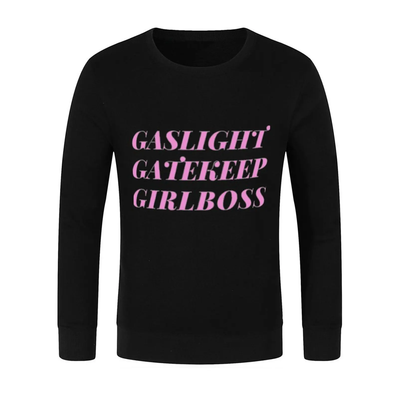 تي شيرت Gaslight Gatekeep Girlboss تي شيرت بلوفر رياضي للرجال سترة شتوية ملابس رجالي بقلنسوة على الطراز الياباني