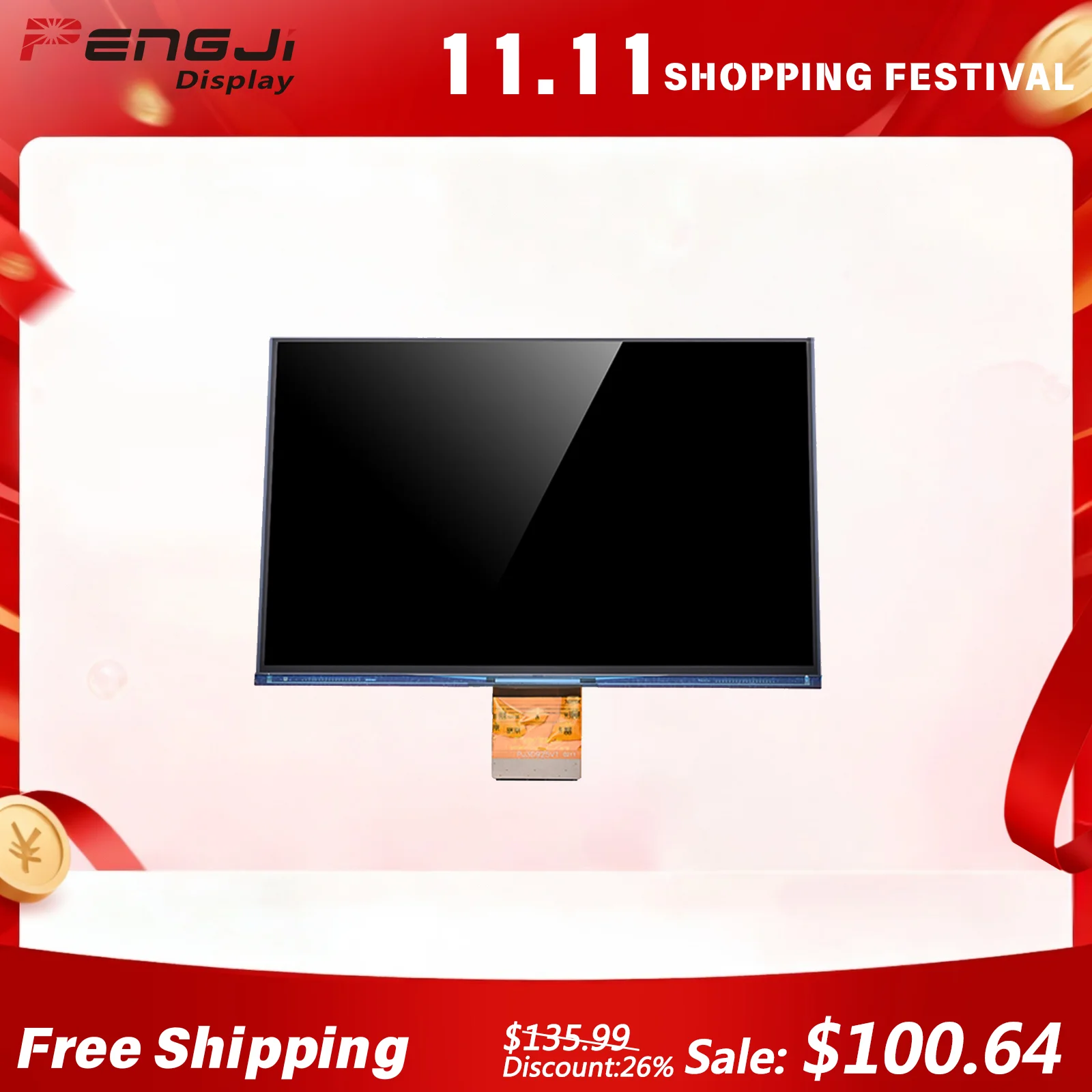9.25 Inches 6K 5760x3600 Resolution Mono LCD Screen for CREALITY HALOT-SKY 2022 3D Printer PJ3D925V5