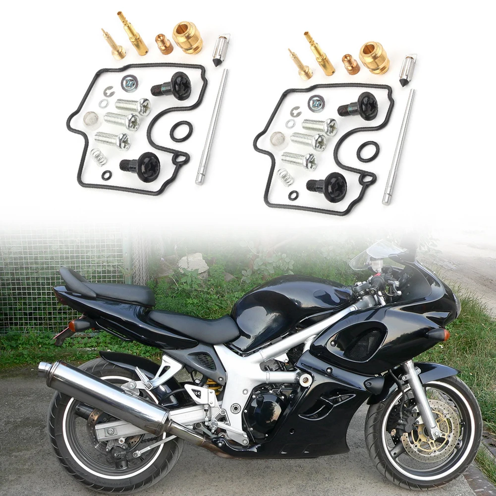Repair Kits Carburetor 2 Sets Accessories Brass+Rubber Light Weight Direct Replacement For Suzuki SV650 SV650S