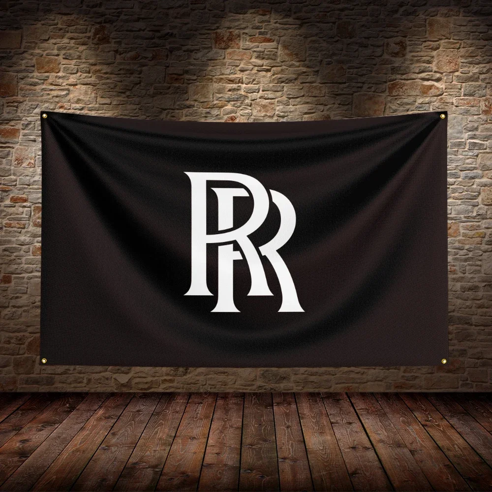 3x5 FT R-Rolls royces  Flag Polyester Printed Car Flags for Room Garage Decor