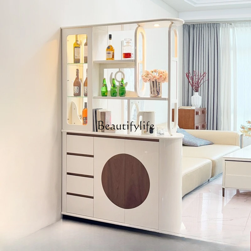 

FG nuovo scarpiera con schermo foyer bifacciale per ingresso, armadietto per vino con divisorio integrato per soggiorno