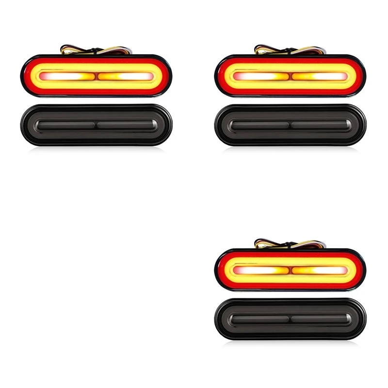 AU28-3X DC10-80V 60 LED Motorcycle Tail Lights Sequential Turn Signal Light DRL Stop Brake Light For Car Motorcycle