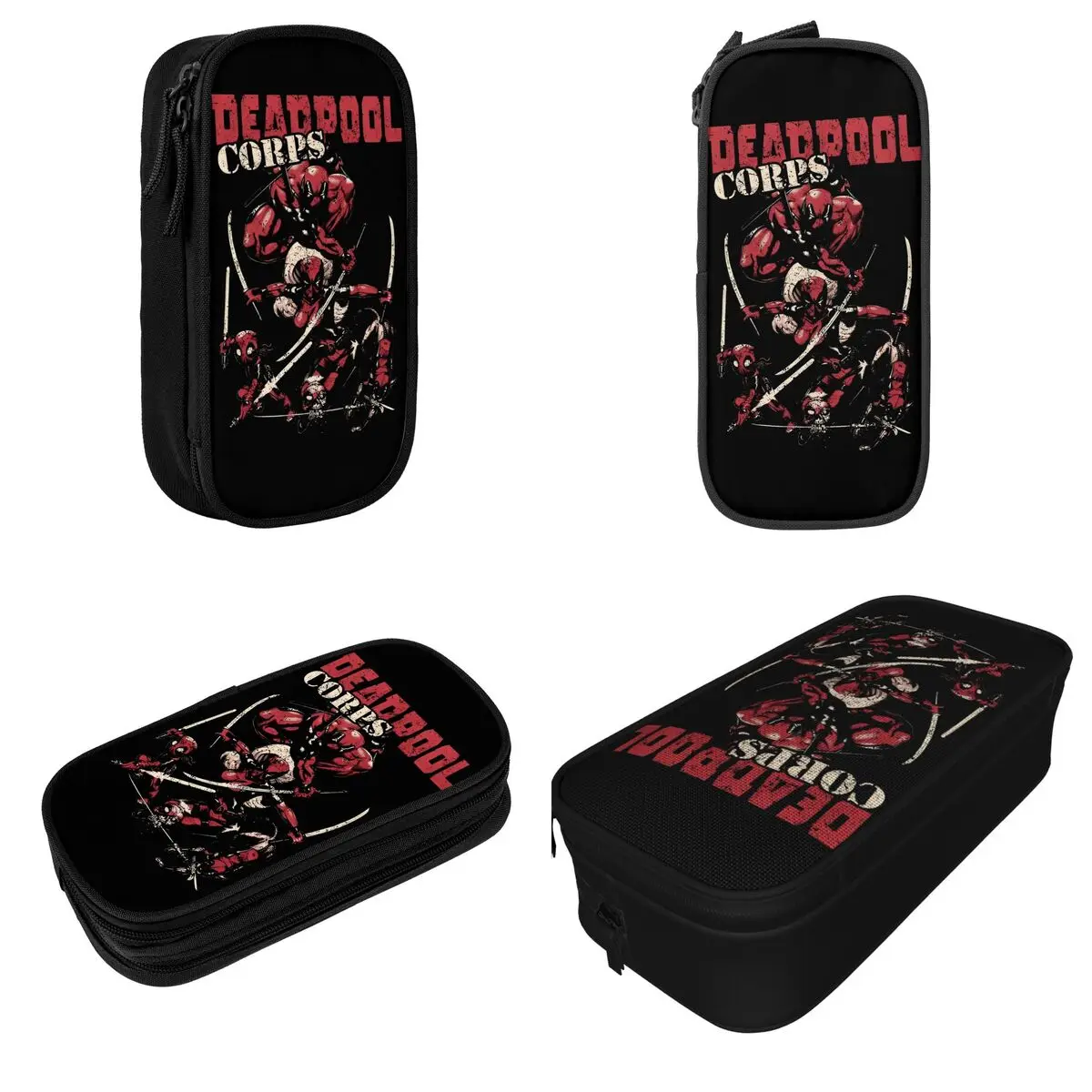 Deadpool Super Hero Movie Pencil Case Pencil Box Pen for Girls Boys Large Storage Bag School Supplies Gift Stationery