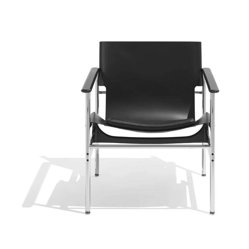

Simple classic single chair stainless steel leather sofa chair