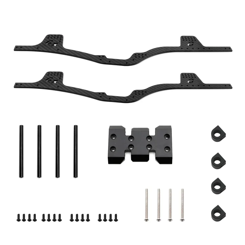 

Carbon Fiber Chassis Kit Frame Girder for 1/10 RC Crawler Axial SCX10 & SCX10 II 90046 Upgrade Parts