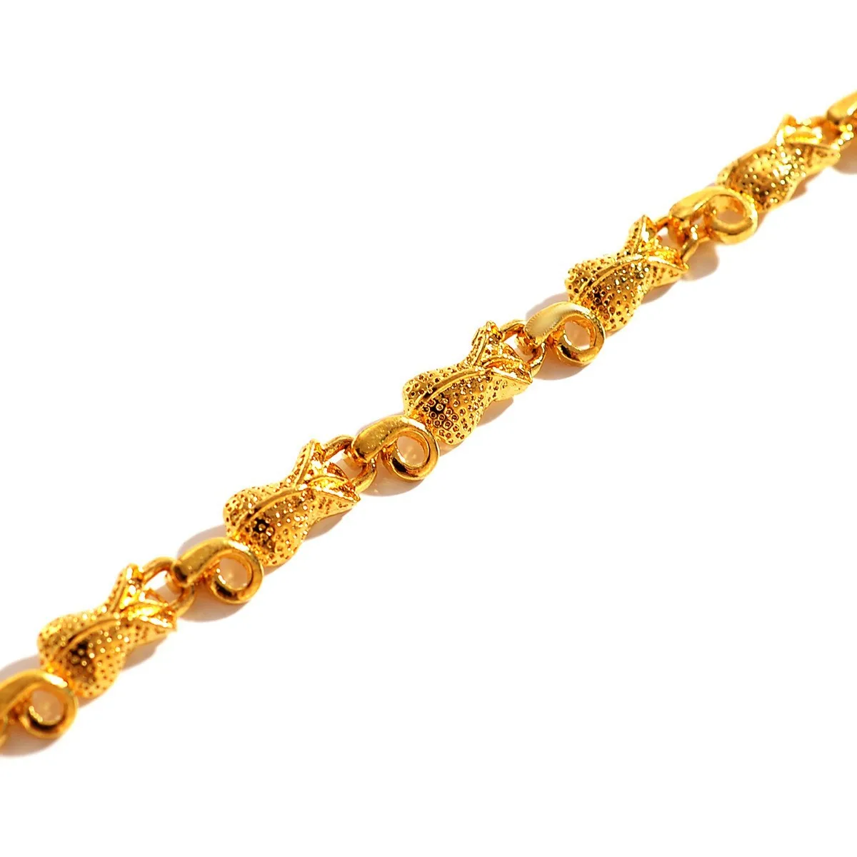 Noble AU999 gold bracelet for women rose 24K pure gold bracelet jewelry real gold fashion wedding wrist chain gift